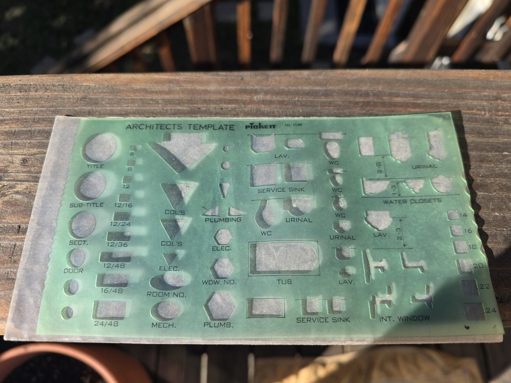 Pickett Green Plastic Architects Template No. 1190