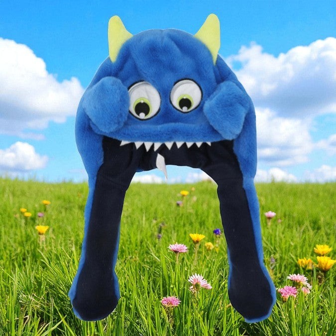 Kids Moveable Ears Hat | Blue Monster