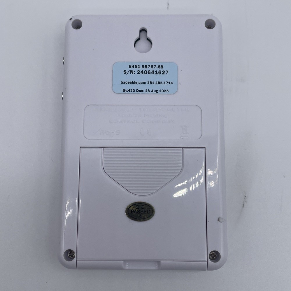 Traceable Excursion-Trac Data Logging Thermometer Only No Probes
