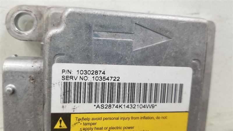 05 CHEVY CORVETTE SRS RESTRAINT CONTROL MODULE 10302874