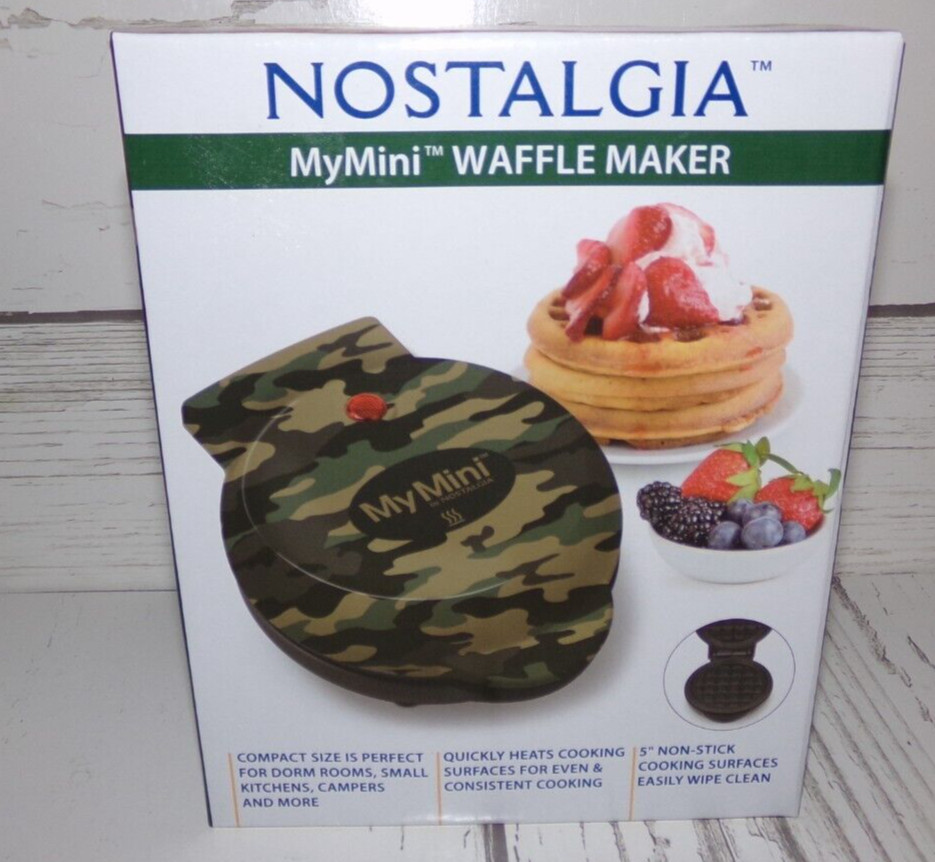 New MyMini Camo 5" Waffle Maker