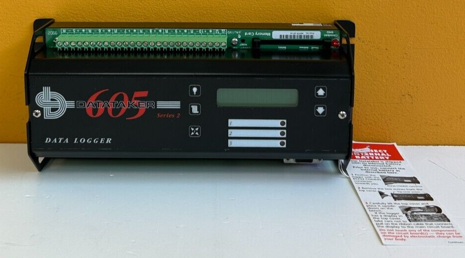Data Electronics Datataker 15 bit/1 uV Resolution, DT605 Data Logger. New!