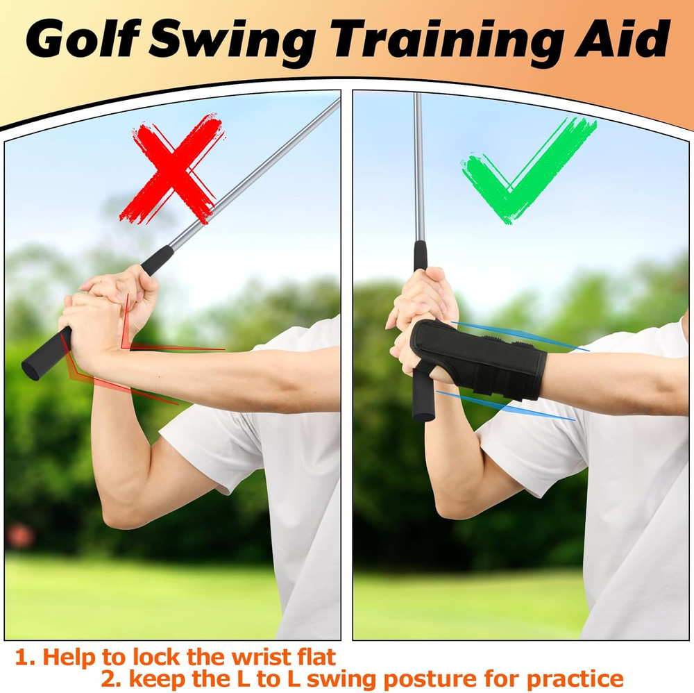 Golf Wrist Brace for Swing Alignment - Training Aid for Beginners
