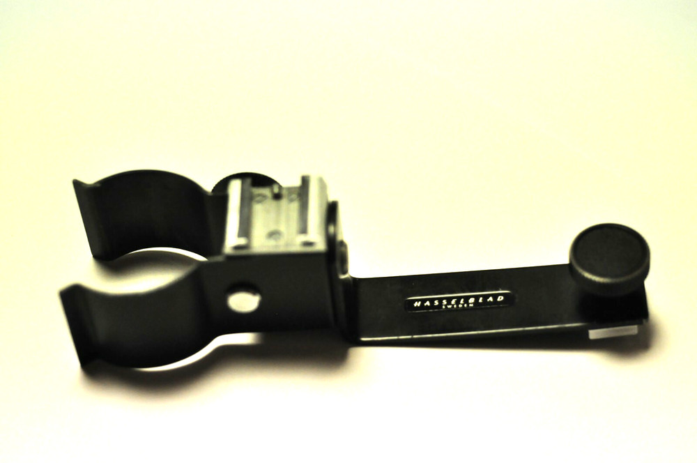 Hasselblad adjustable flash or accessory bracket.