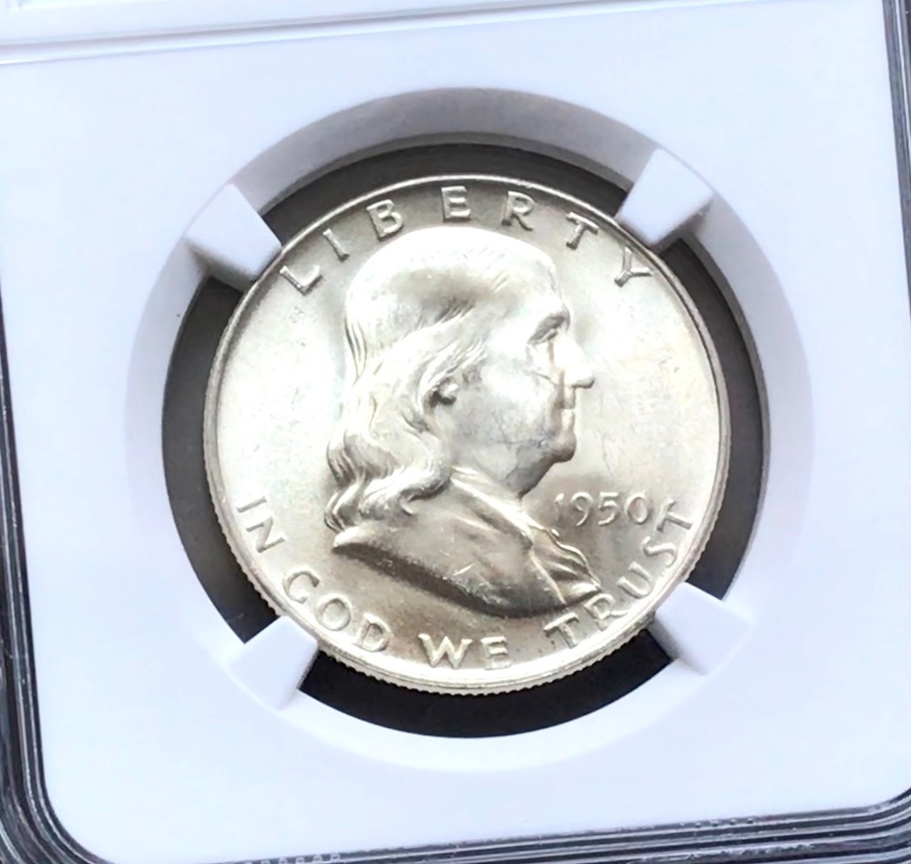 1950D Franklin NGC MS65FBL