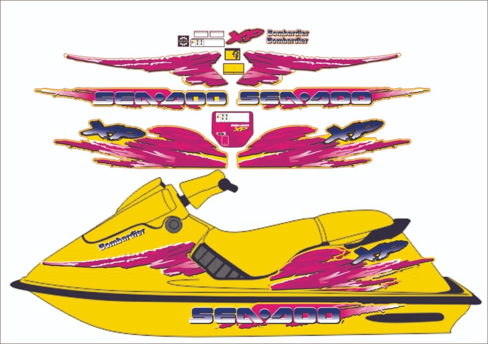 SEADOO XP 1996 Graphics / Decal / Sticker Kit