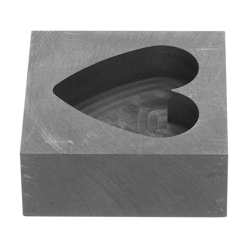Heart Shaped Graphite Mold Model Tools Ingot Molds for Casting Metal