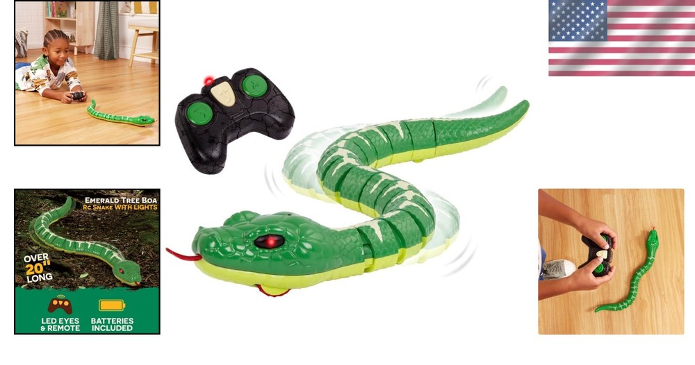 RC Snake Toy Green