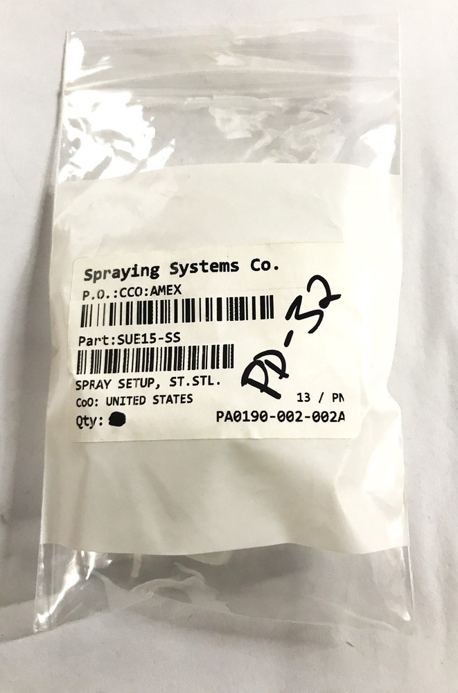 Spraying Systems Stray Nozzle SUE15-SS NOS