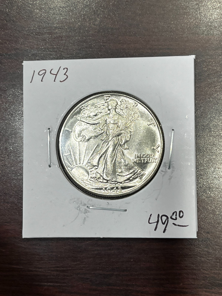 1943 LIBERTY WALKING SILVER HALF HIGH GRADE