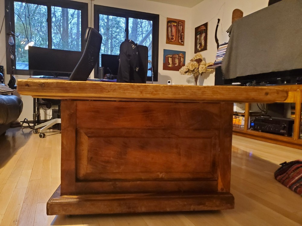 Rustic Door Trunk coffee Table With Drawer
