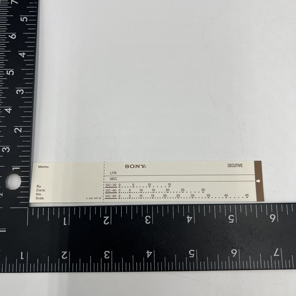 SONY IP-5 Secutive Dictating Machine Paper Index Slips
