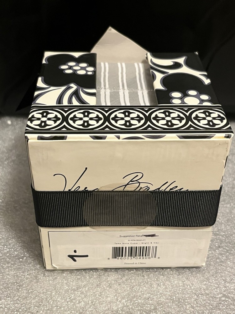 NWT Vera Bradley Take Note Cube~Night And Day