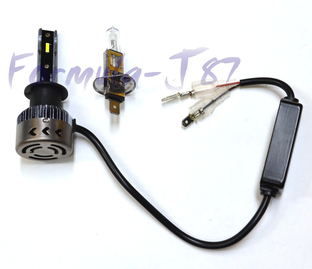Flosser LED Mini White H1 20W Two Bulbs Head Light High Beam Replacement Upgrade