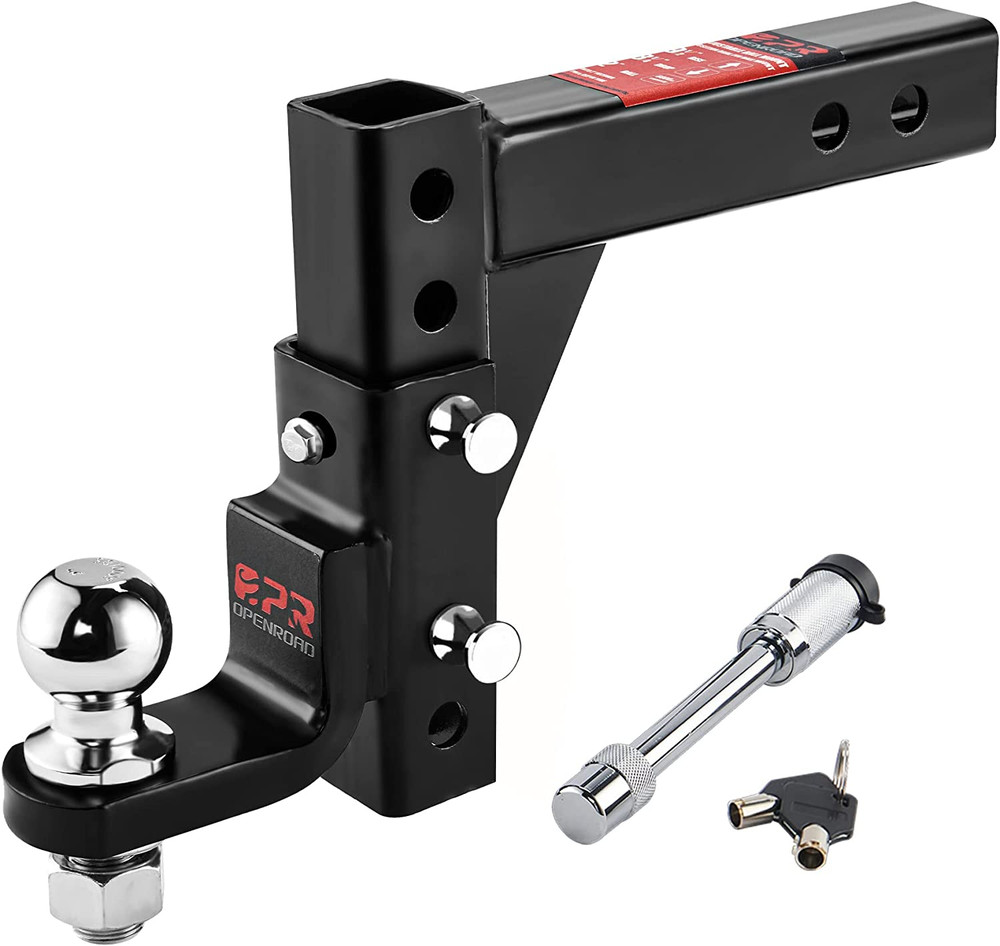 Heavy Duty Adjustable Trailer Hitch Ball Mount for 2" Receiver, 7500Lbs