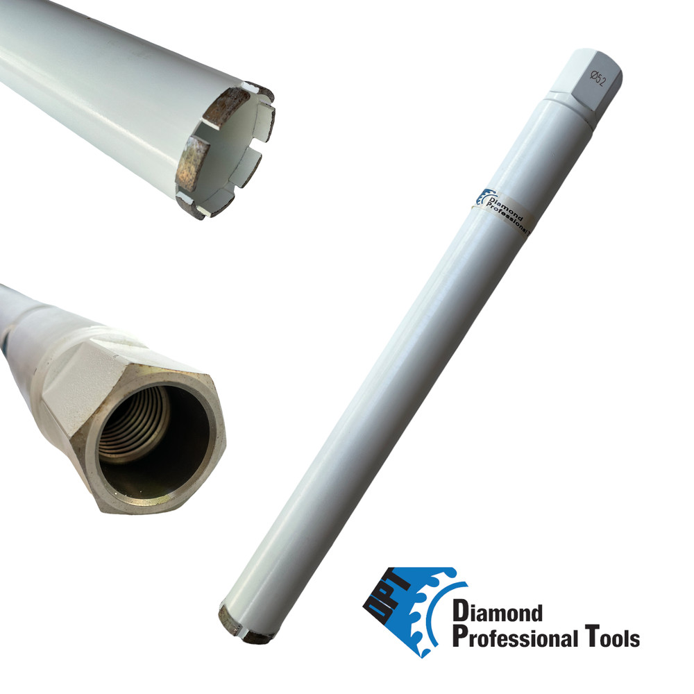 2" Wet Diamond Core Drill Bits Cutting Concrete Asphalt Bricks 1-1/4"-7 Thread