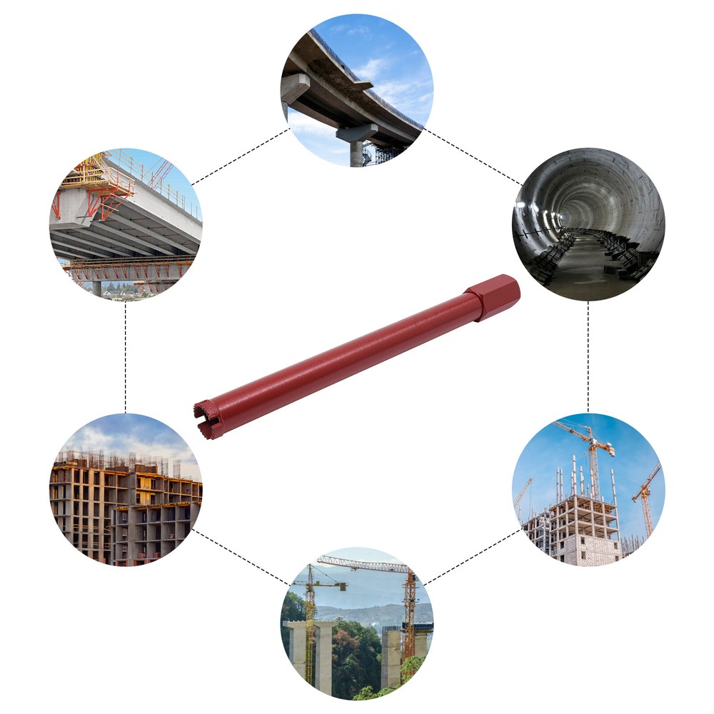 Wet Diamond Core Drill Bit Concrete Brick Drilling Bit For Masonry Tile 38*470mm