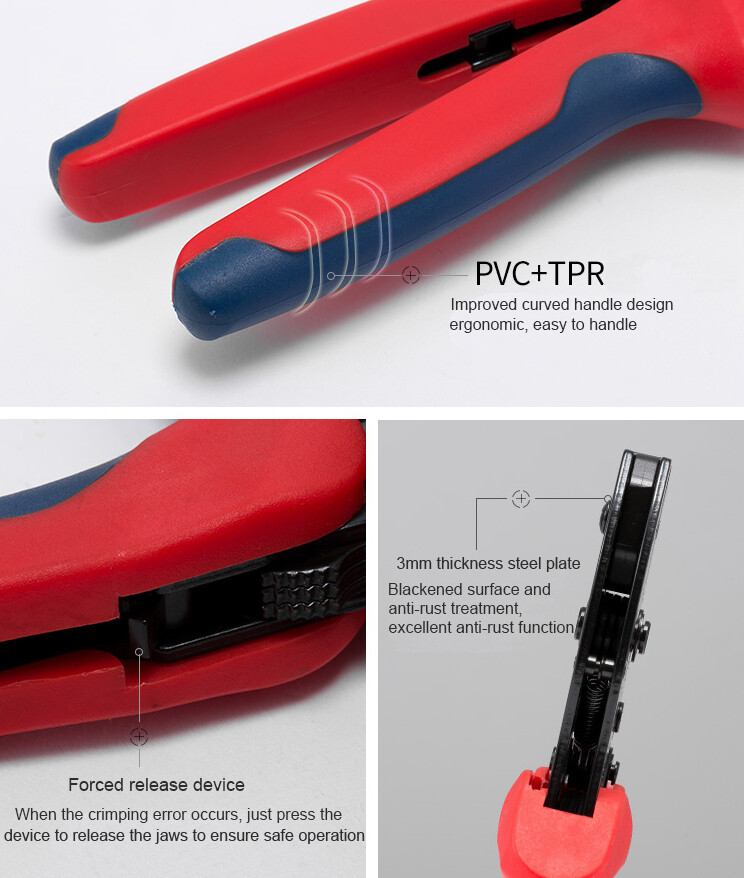 Spark Plug Plier Crimper LY-2048 8.5mm Spark Plug Wire Crimping Stripping Tool