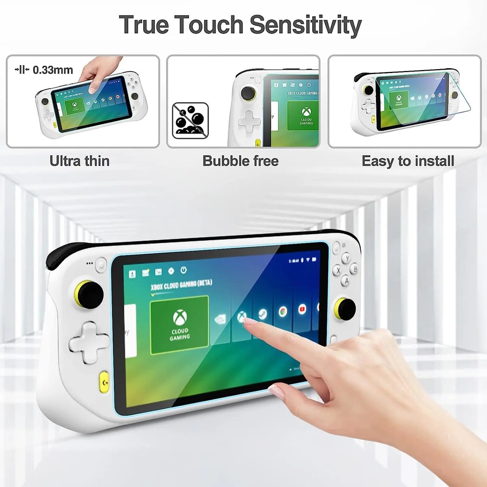 2PCS Logitech G Cloud Gaming Handheld Console Tempered Glass Screen Protector