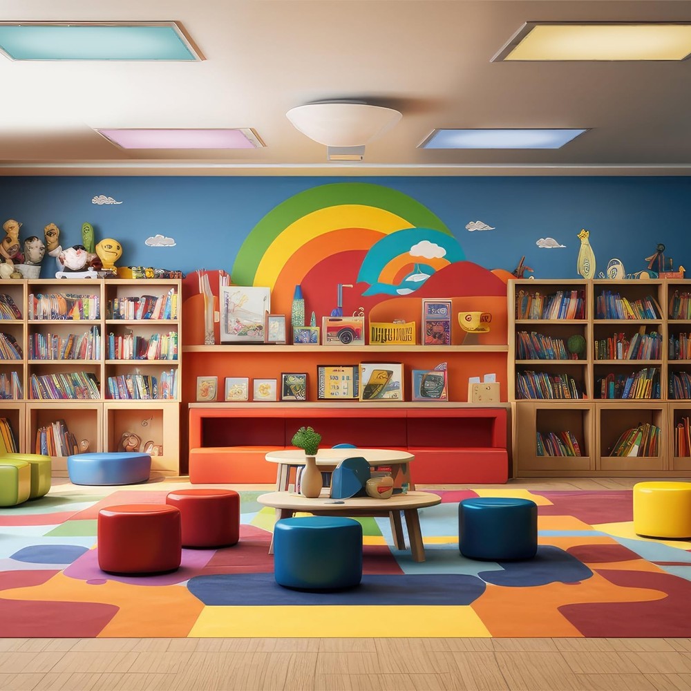 8 Pcs Fluorescent Light Covers with 80 Magnets Decorative for Classroom Ceili...