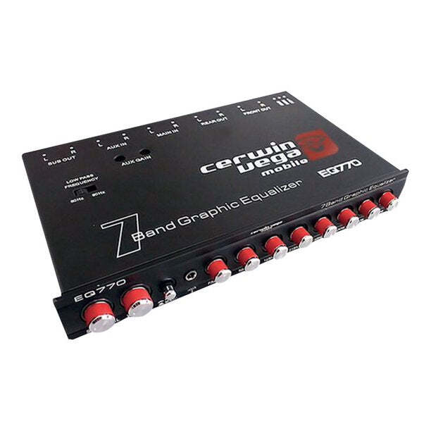 Cerwin Vega EQ770 7-Band Graphic Equalizer with Auxiliary Input+ Free Absolute E