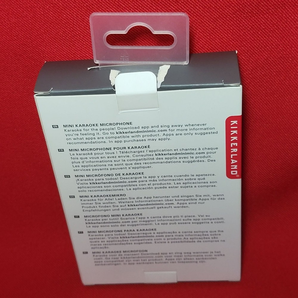Kikkerland Mini Karaoke Microphone Sing Record & Share