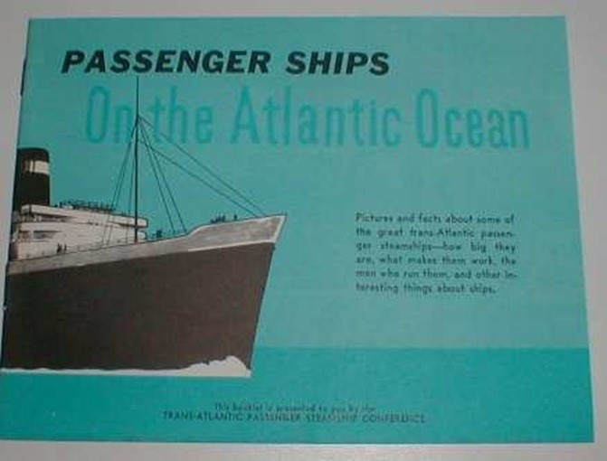 PASSENGER SHIPS ON THE ATLANTIC OCEAN Booklet