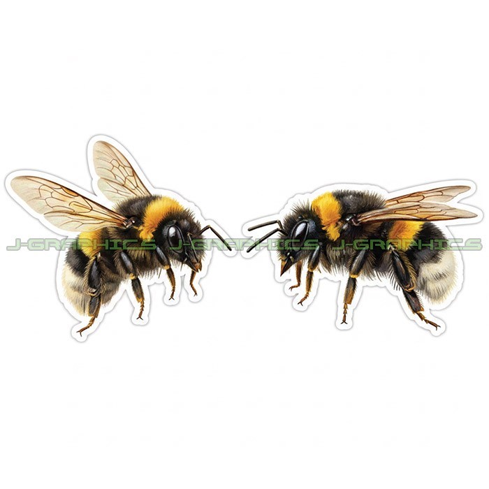 Bumble Bee Vinyl Decal Sticker 2 Pack A