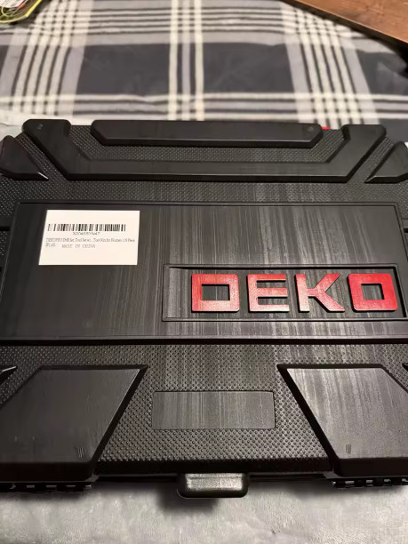 Drill Set Tool Set with 8V Red Cordless Drill, Home Tool Kit with Drill,