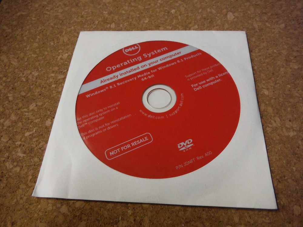 Dell Windows 8.1  Recovery CD - OEM