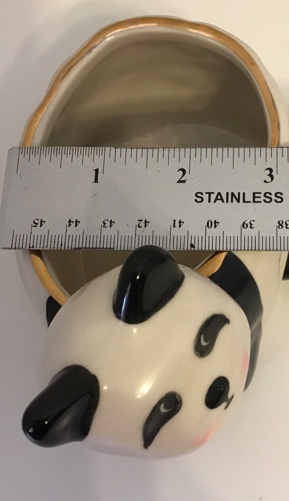 Anthropologie Gail CC “Panda” Planter