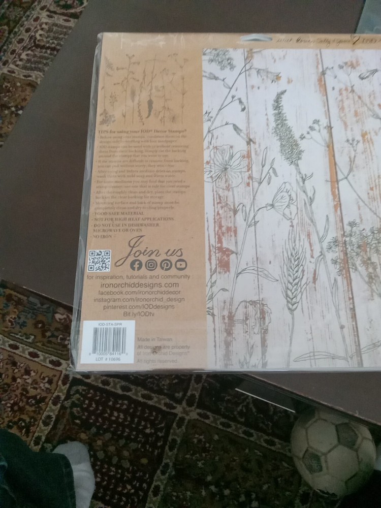 New IOD Decor "Sprigs" Stamp