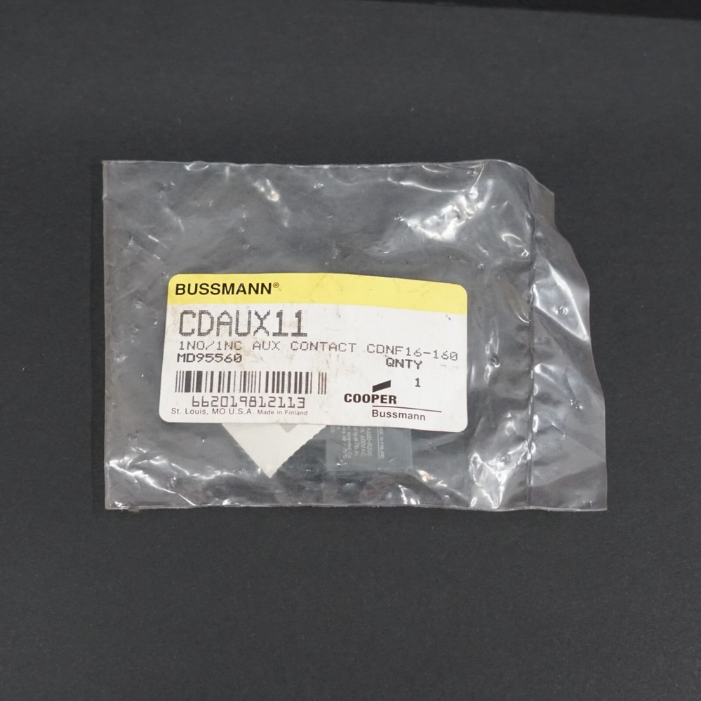 BUSSMANN CDAUX11 Auxiliary Contact, NEW