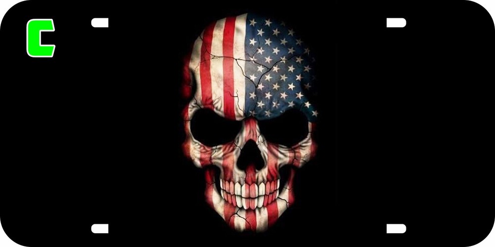 THE PUNISHER ASSORTED METAL LICENSE PLATE