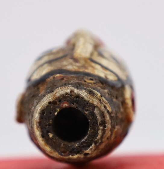 Ancient roman Both Side face bead