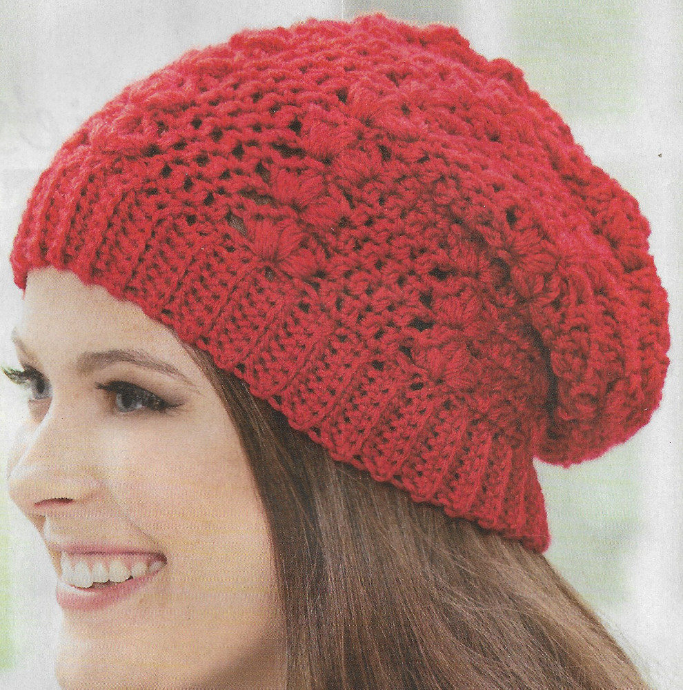 Lady's Open Shells Hat crochet pattern instructions
