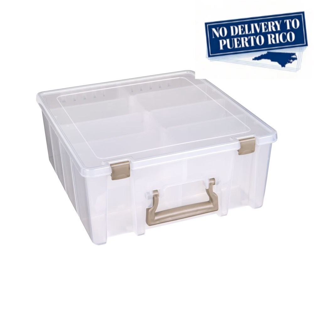 Super Satchel Boxes, Double Deep Base, Transparent