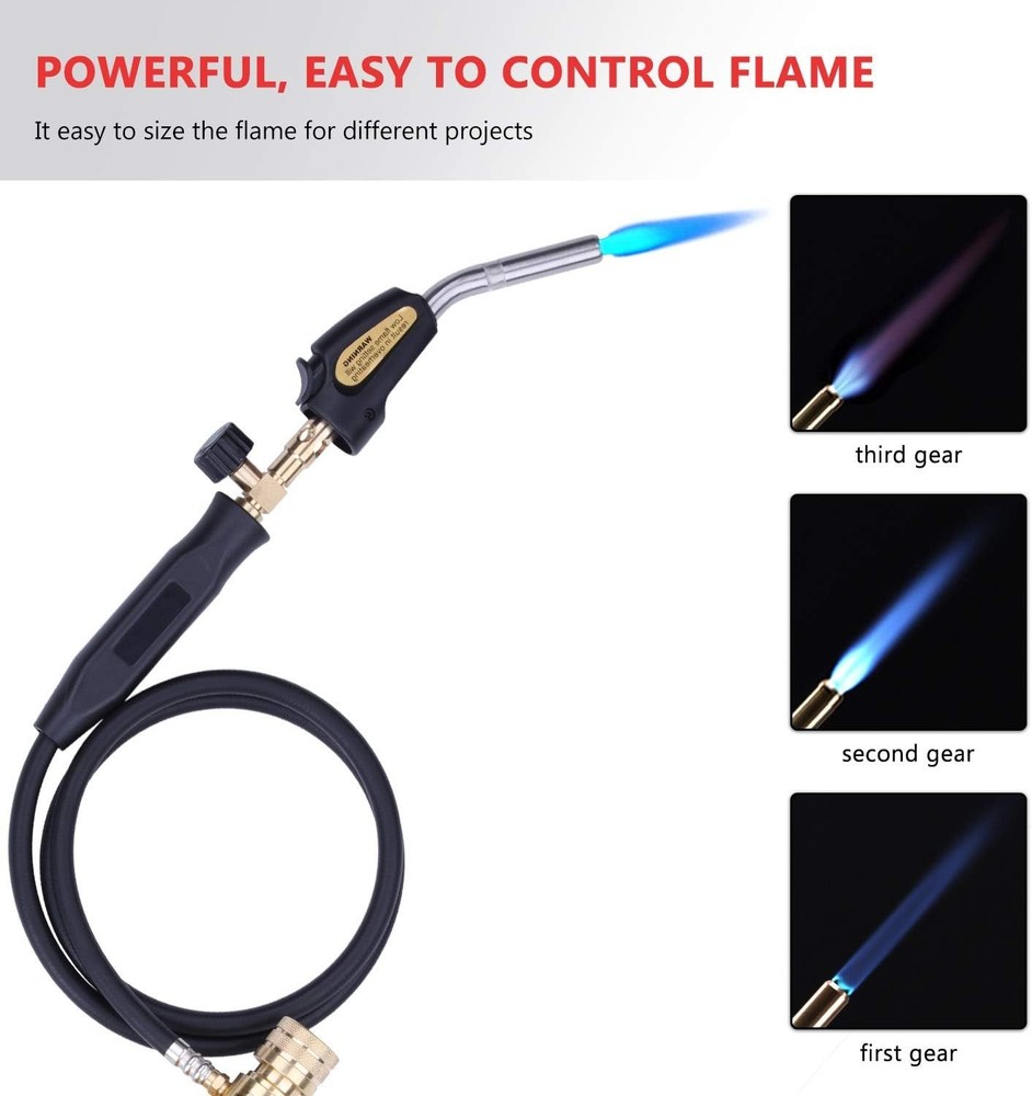60'' Propane Torch with Quick Ignition - 1900℃ Maximum Temperature