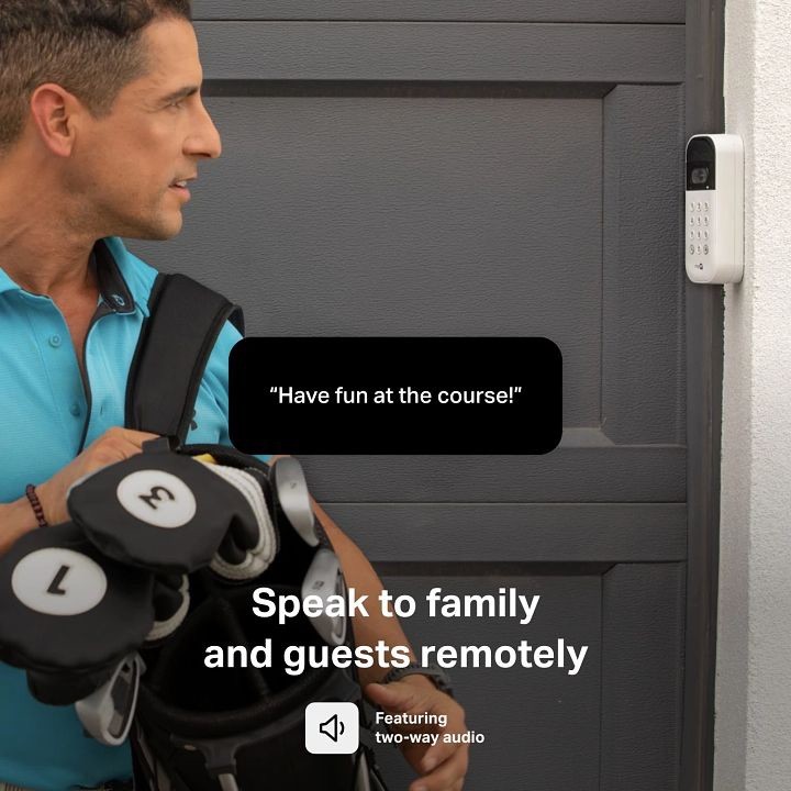 myQ Smart Garage Video Keypad & Power Adapter Kit Bundle