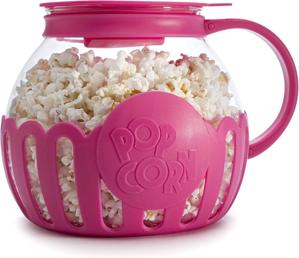 Ecolution Patented Micro-Pop Microwave Popcorn Popper with Temperature Safe Glas