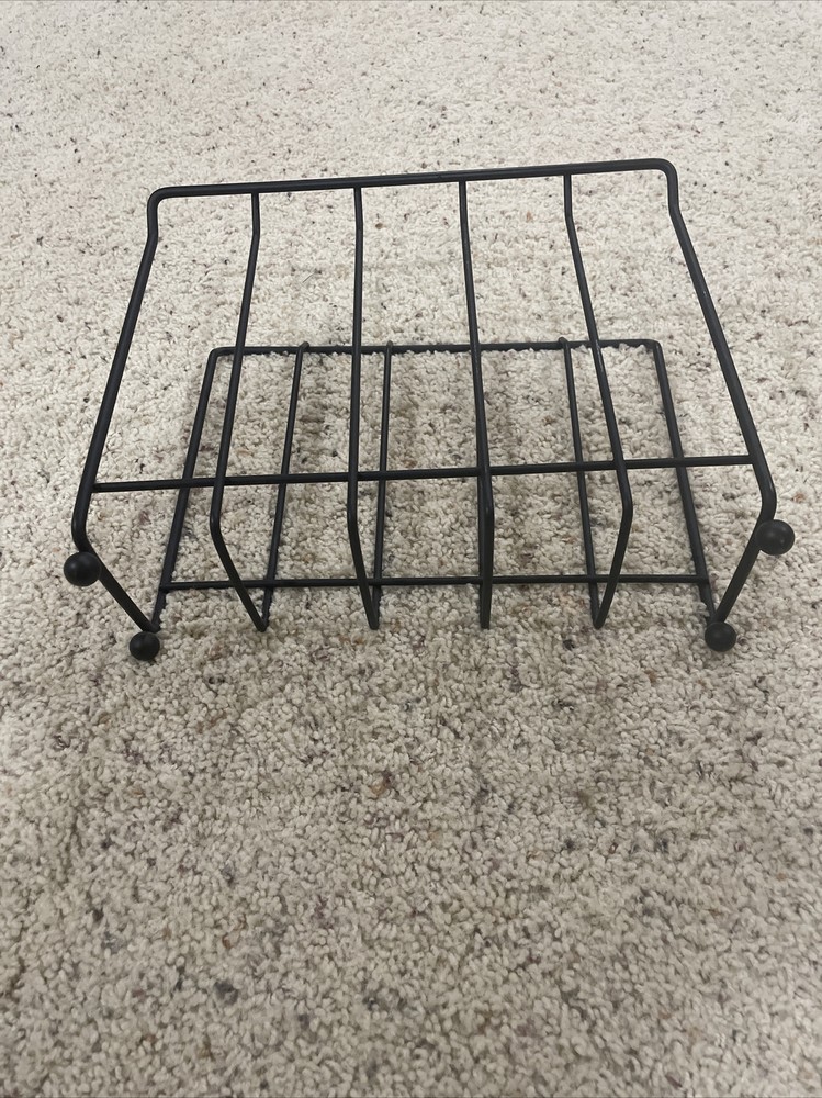 Black Metal Magazine Book Holder