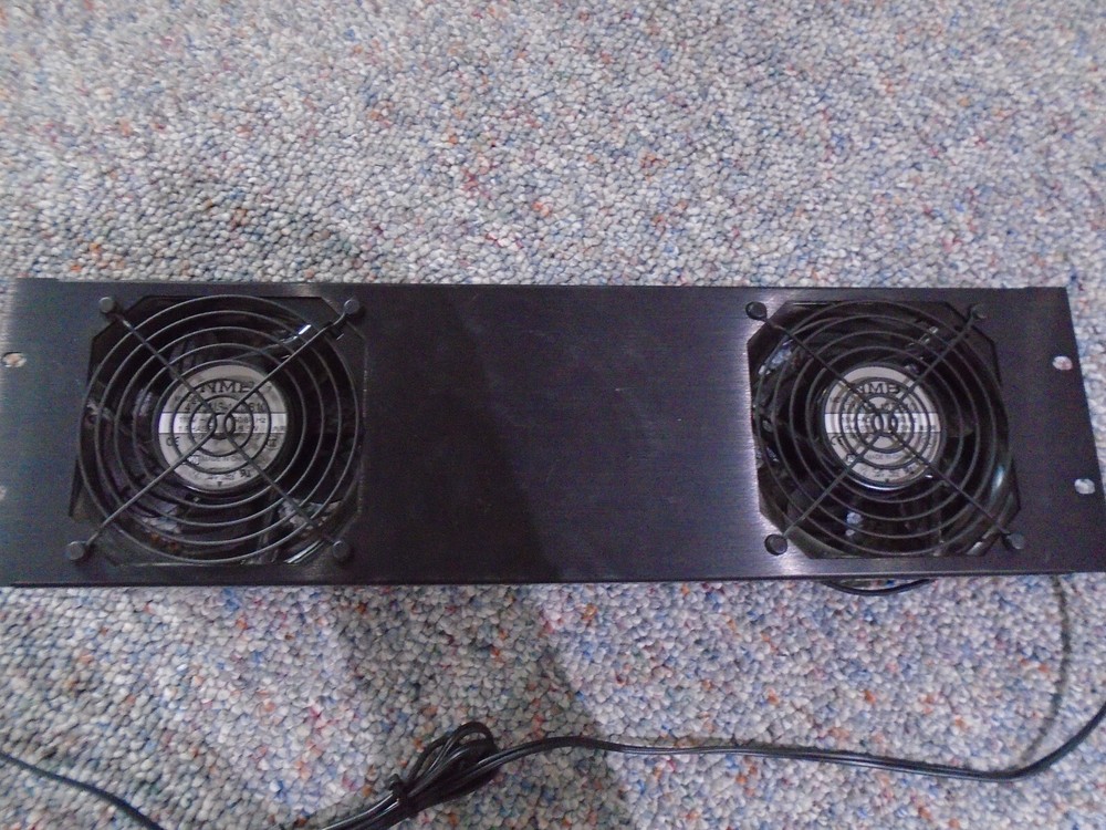 Middle Atlantic QTFP-2 Three Space Quiet Fan Panel with 2 Fans