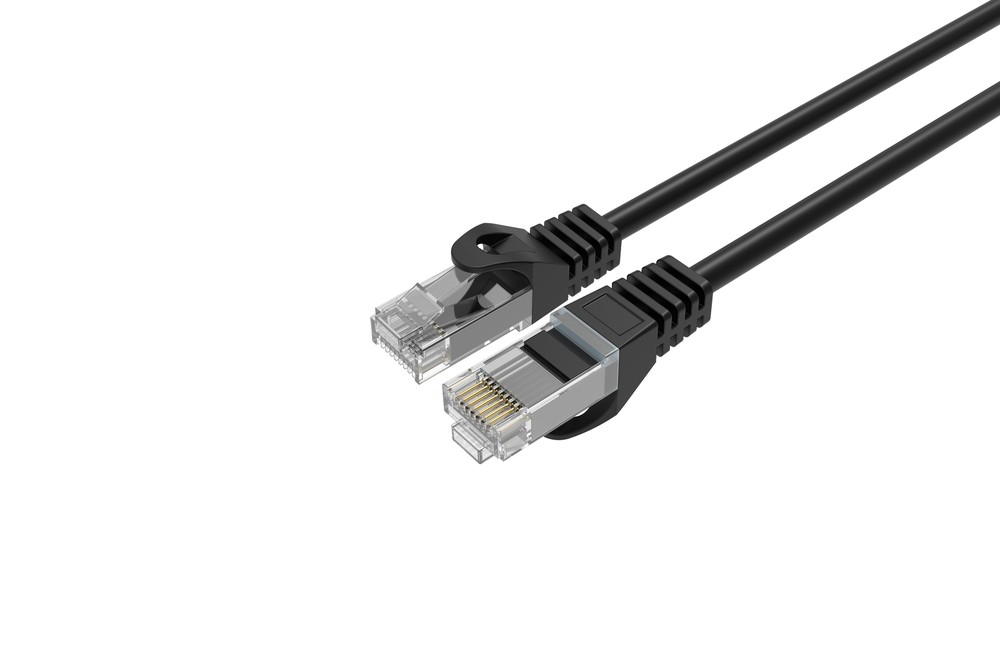 CAT6 Slim Ethernet Patch Cable Black 26 AWG 10FT