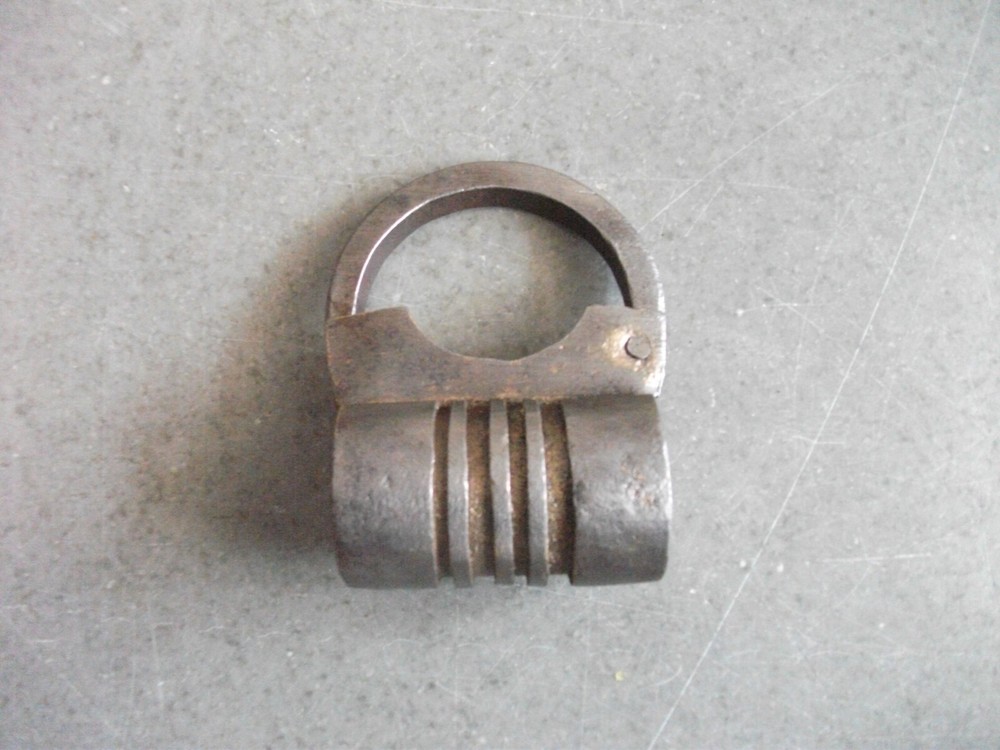 4 Pc Vintage Iron Different Shape Solid Handcrafted Heavy Padlock