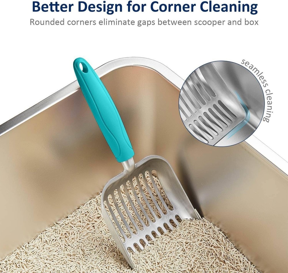 Deep Shovel Cat Litter Sifter - Rust & Corrosion Resistant for Longevity