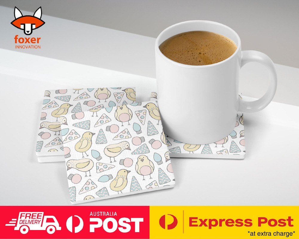 COASTER COFFEE DRINKING MAT|BABY CHICK CHICKEN PATTERN