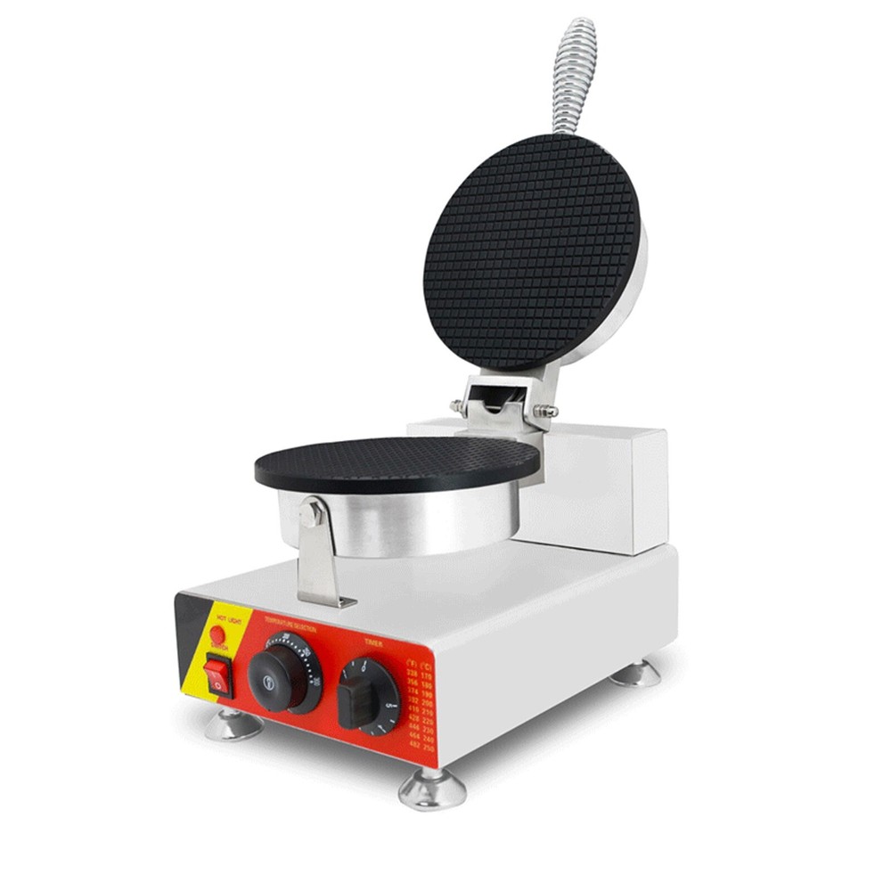 110V Ice Cream Cone Maker Machine Commercial Electric Nonstick Egg Roll Maker