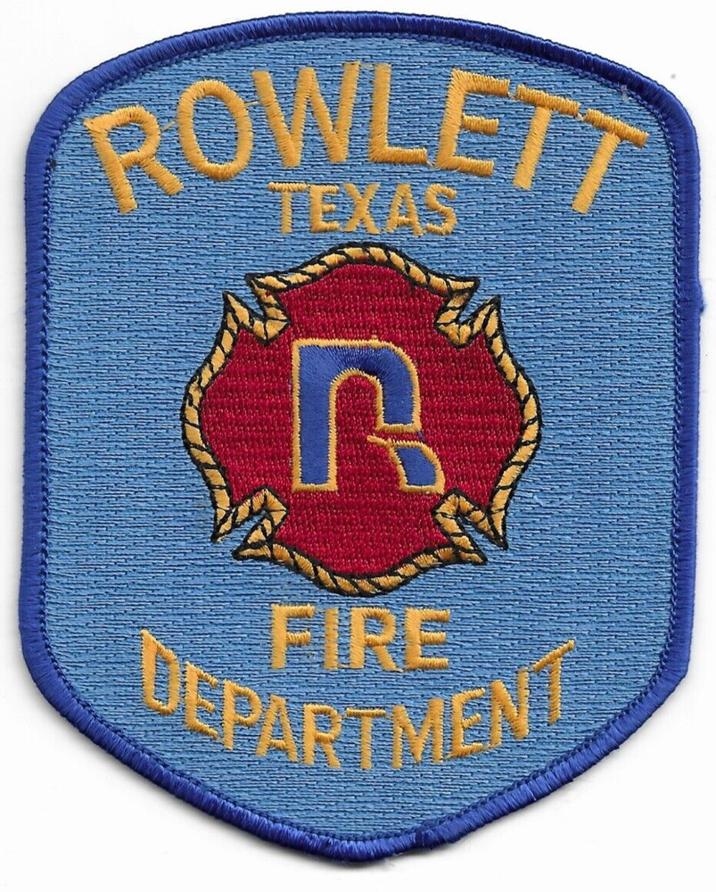 Rowlett  Fire Dept., Texas (3.75" x 4.75" size) fire patch