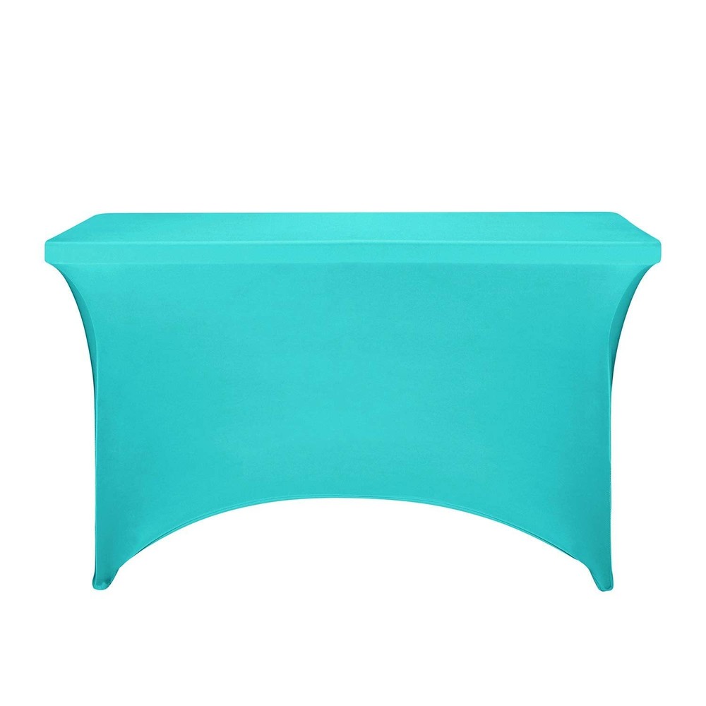 2Pack Spandex Table Covers 4ft，Fitted Tablecloth for 4ft Rectangular Tables S...