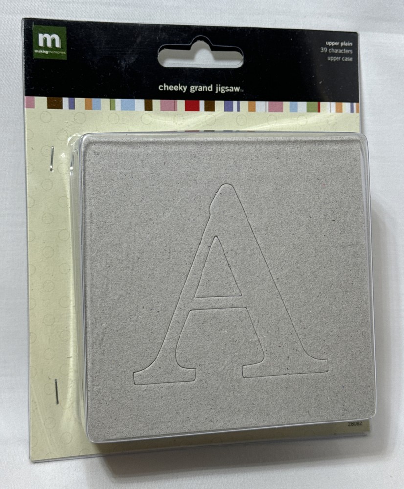 2006 Making Memories Cheeky Jigsaw Letters Upper Case Alphabets Scrapbook NOS